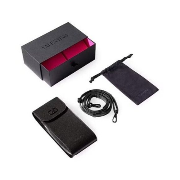 NEW VALENTINO EYEGLASSES ESSENTIAL-I VLX-121A SQUARE UNISEX BLACK EYEWEAR - Picture 3 of 3